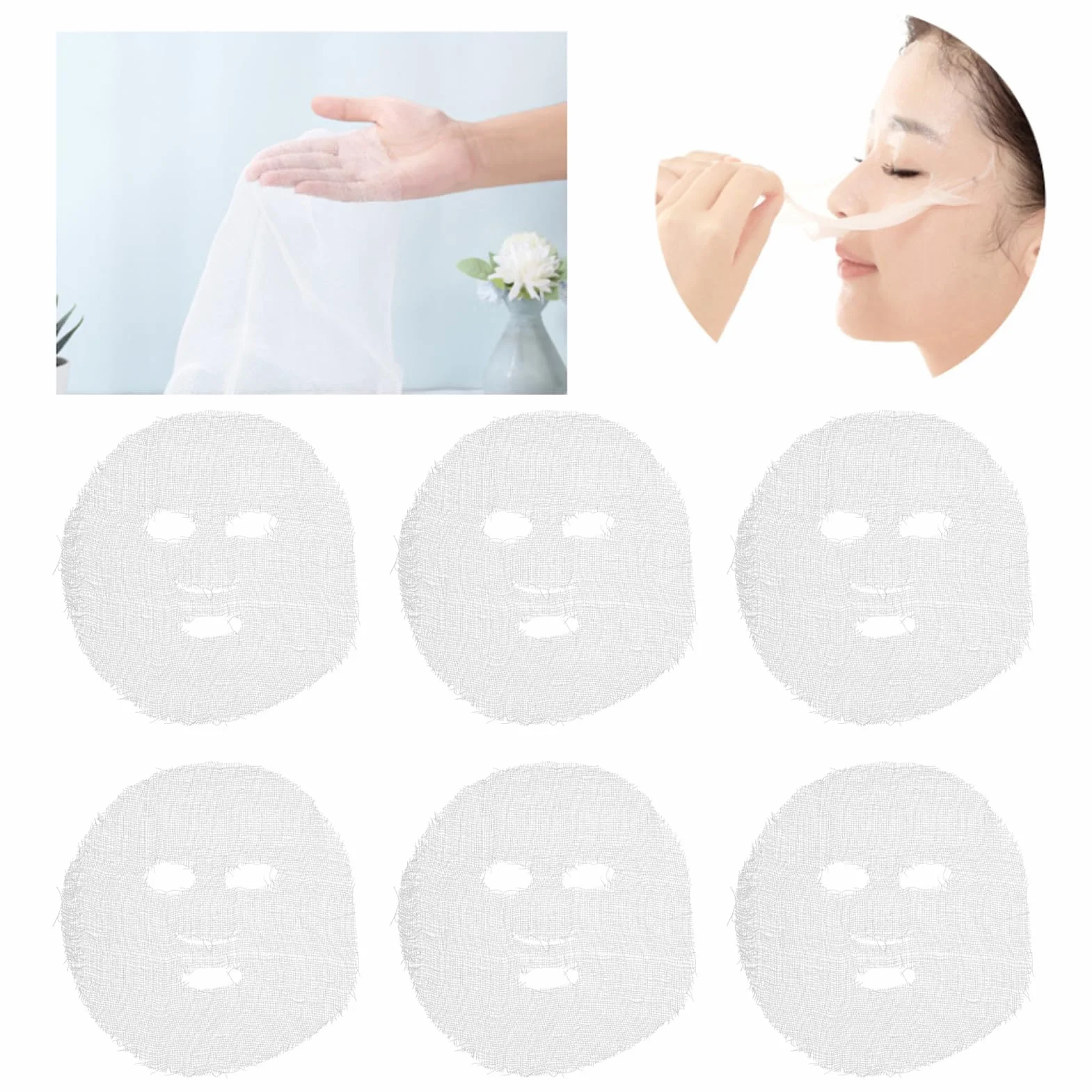 Garza del Viso per Alta Frequenza 100pcs Facciale Forte Assorbimento Idrico Non Tessuto