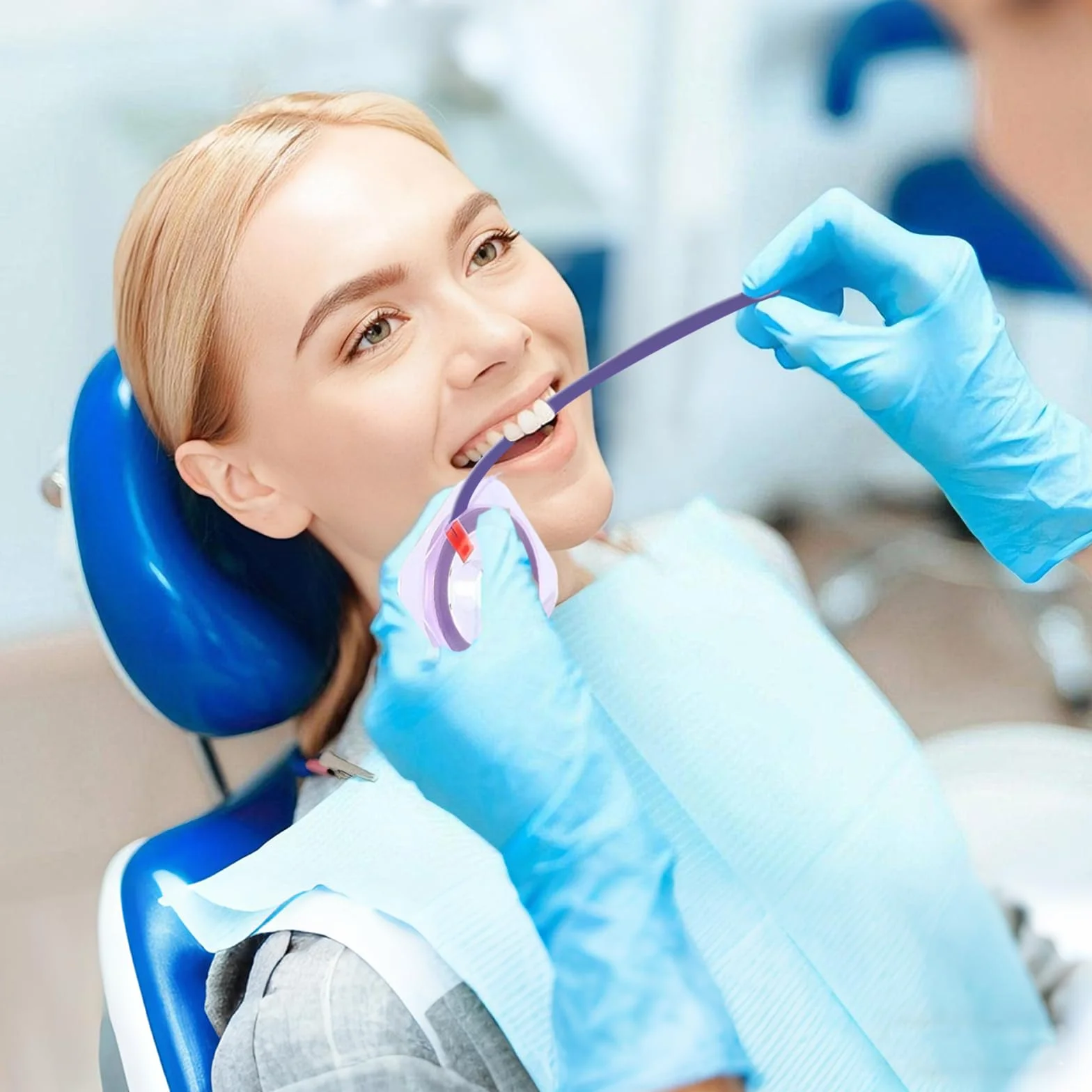 Set professionale carta vetrata dentata 4 volumi 4 mm x 6 m grossolano medio fine per lucidare denti e rimuovere scolorimento