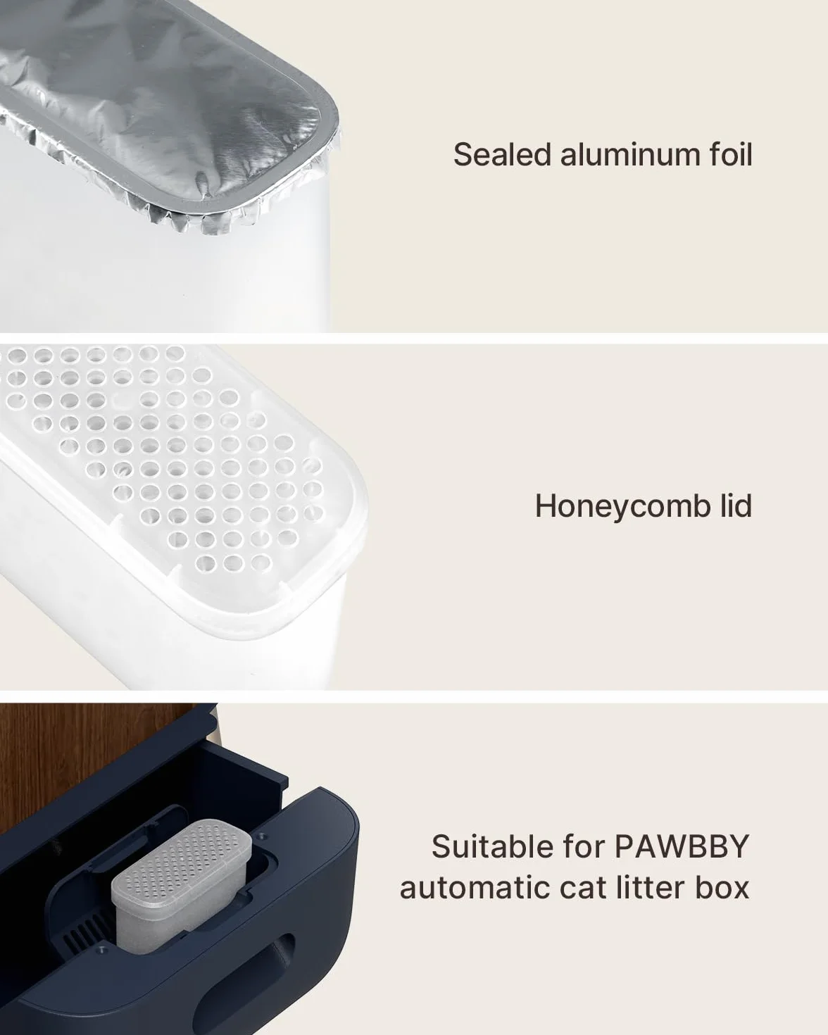 PAWBBY P1 Ultra Capsula deodorante per la lettiera autopulente