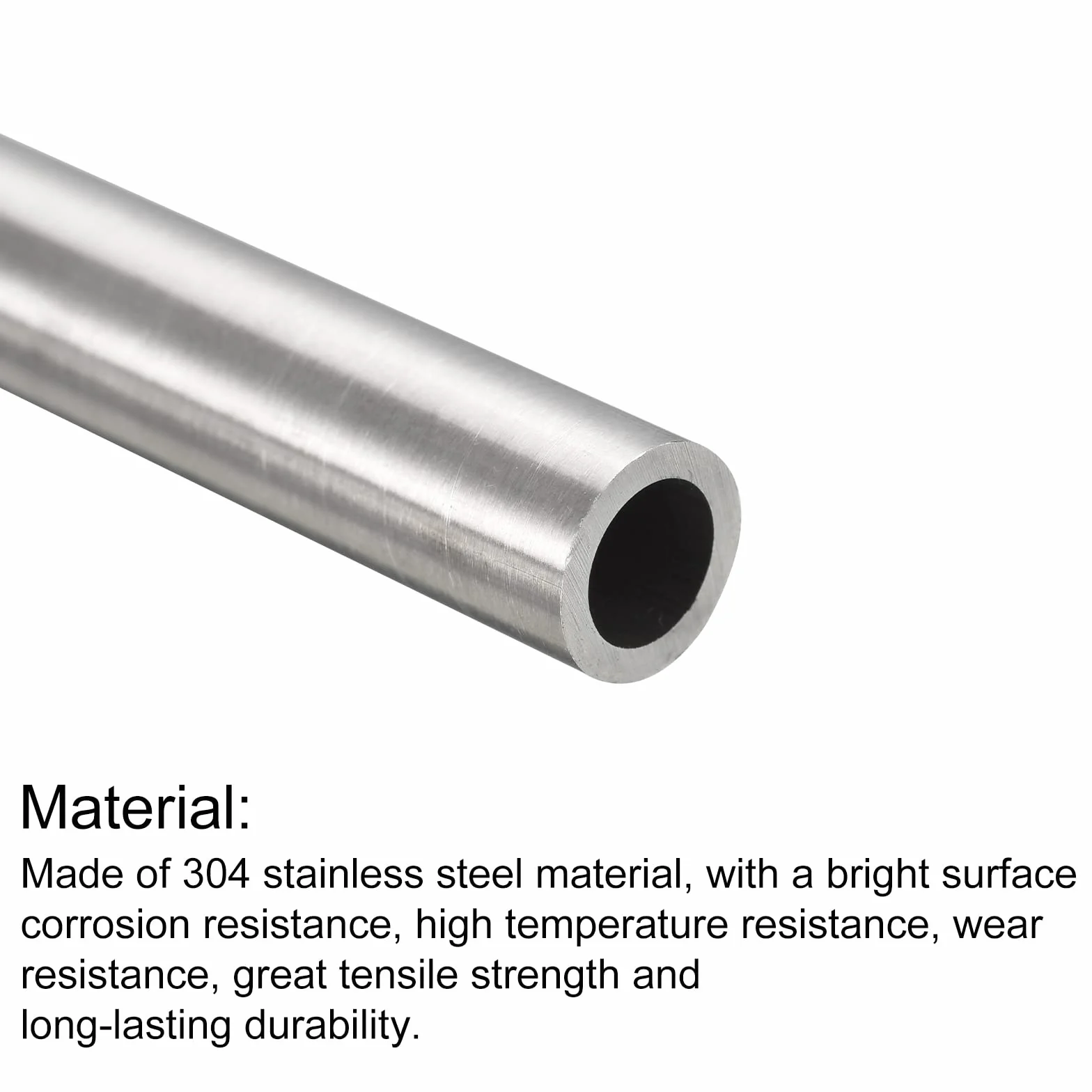 QUARKZMAN 30cm Tubo Acciaio Inox 304 OD 10mm x 1,5mm Spessore Parete