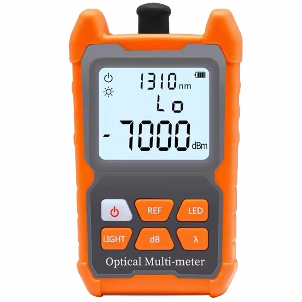 Misuratore di potenza in fibra ottica FTTH -70 dBm a +6 dBm, Tester cavo portatile FC/SC/ST interfaccia universale, 8 lunghezze d'onda