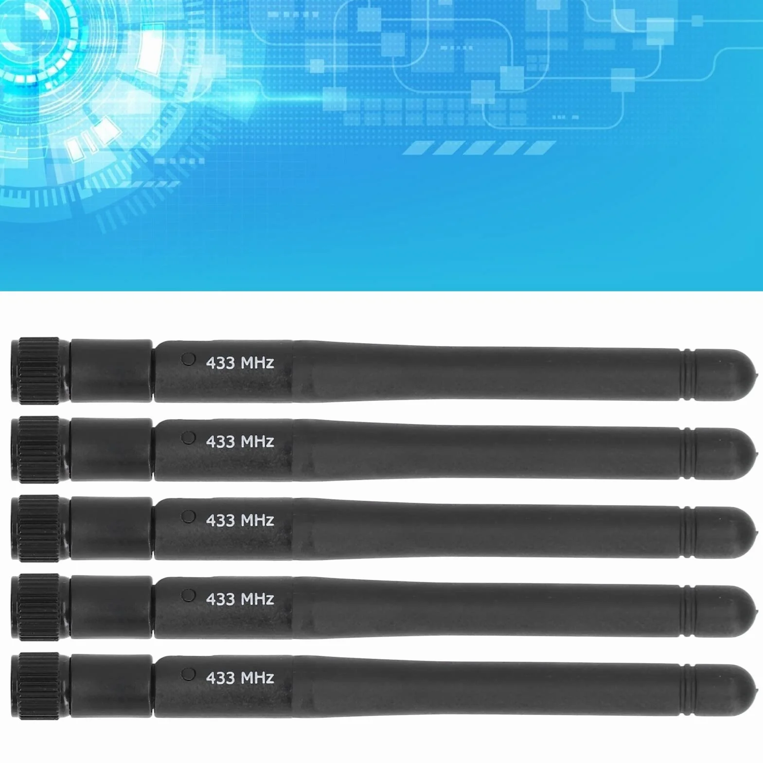 5Pcs 433M Antenna di Trasmissione Wireless Portatile Antenna Pieghevole Antenna TV Esterna Interna Antenna Omnidirezionale Ad Alto Guadagno SMA Maschio Segnale Antenna