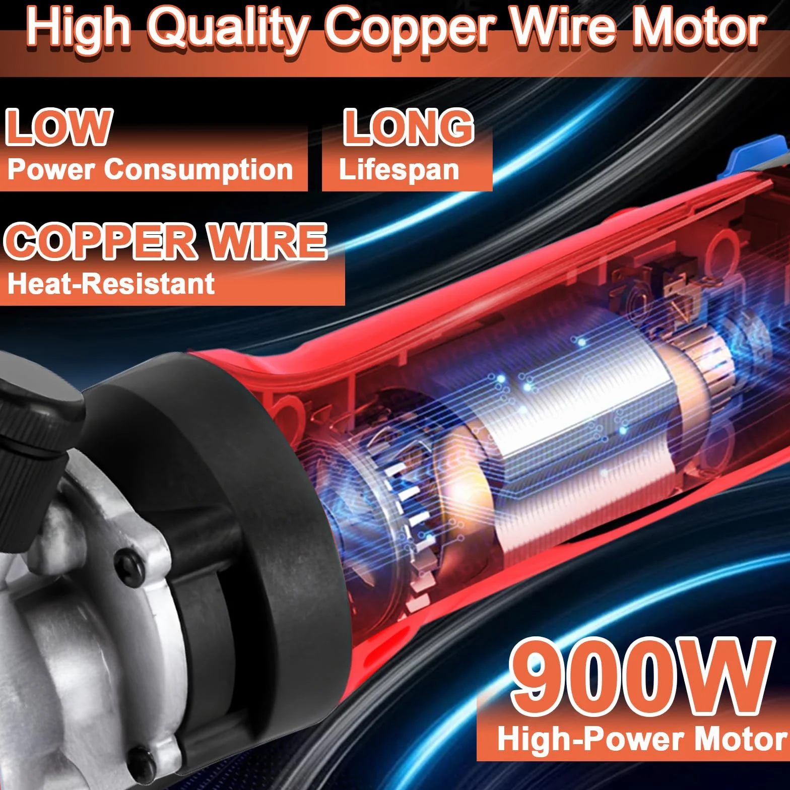 Tosatrice Elettrica per Pecore 900W 6 Velocità Lama Dritta 13 Denti Cavo 3M Professionale