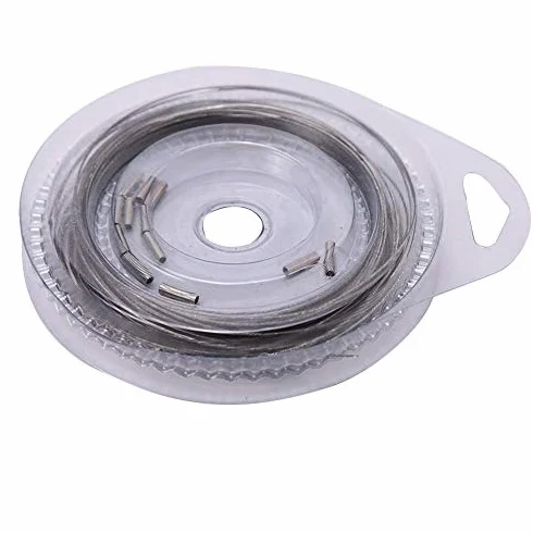 Filo da Pesca in Acciaio Intrecciato 20 lbs 5 Tipi 10m 7 Fili