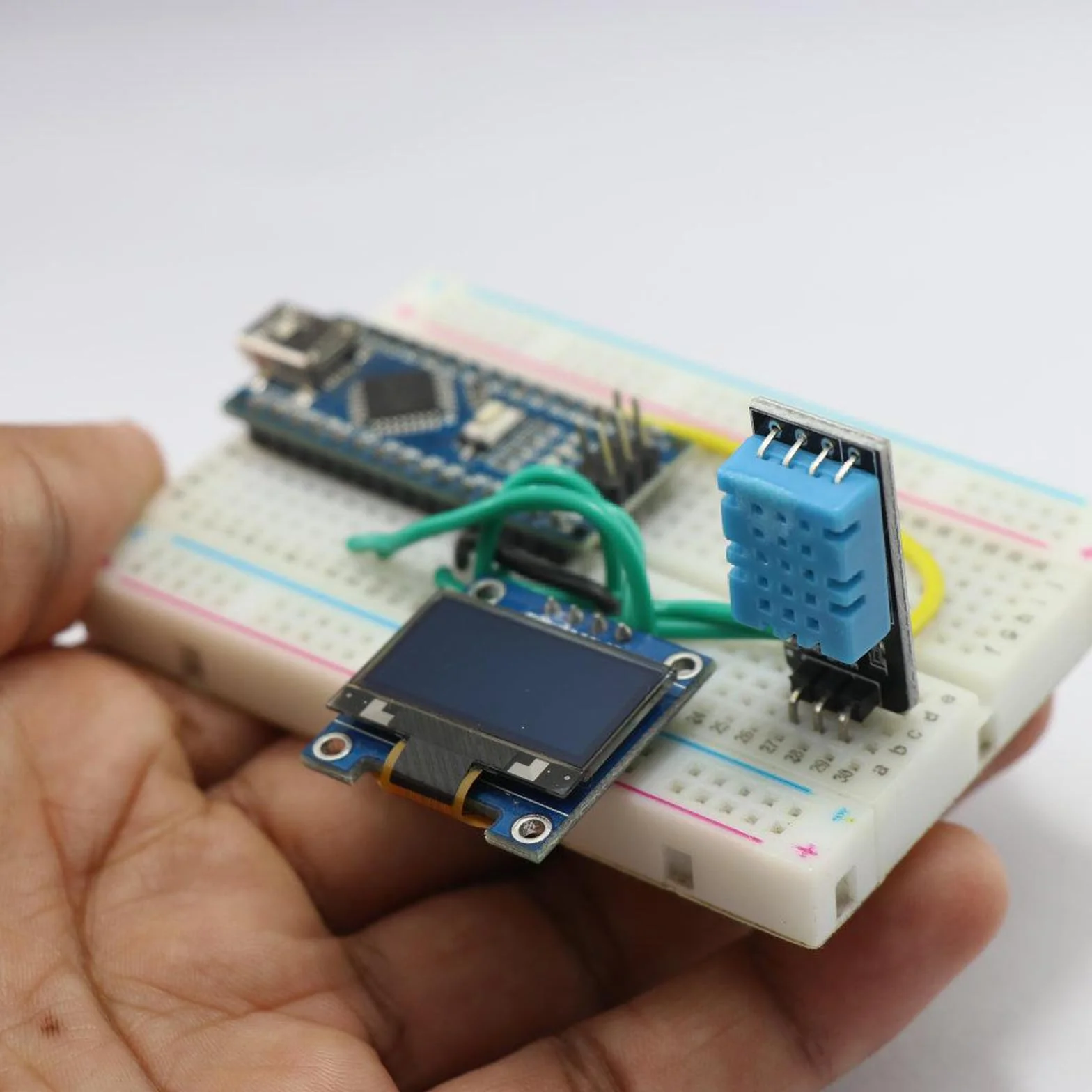 Display OLED, 5 pezzi, 0,96 pollici, 128 x 64 pixel, OLED Display Screen Driver, Display Serial Autoilluminante, OLED Schermo IIC Modulo di visualizzazione (giallo e blu)