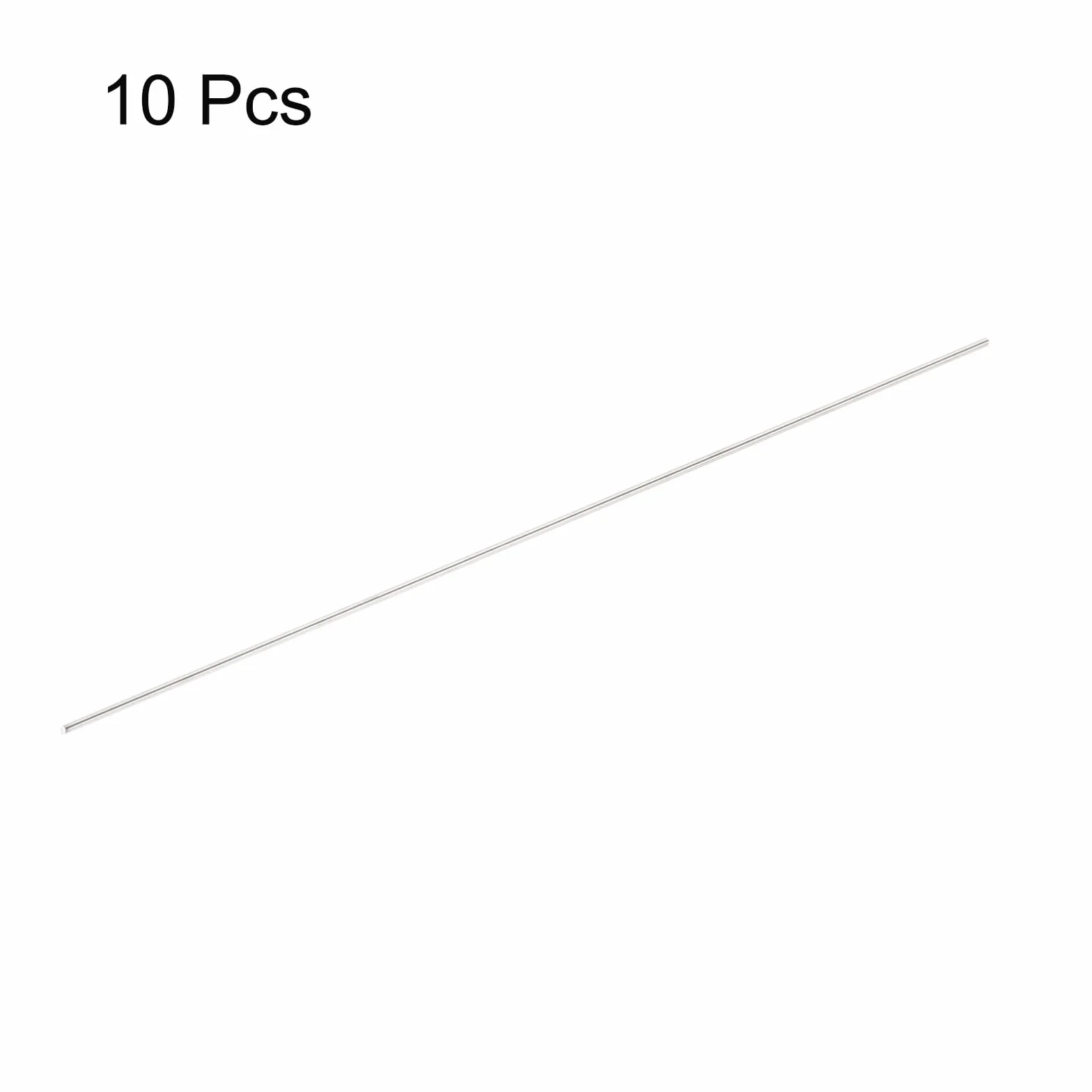 QUARKZMAN Asta Rotonda In Acciaio Inossidabile 2mm x 400mm Barre Metalliche Piene 10pz