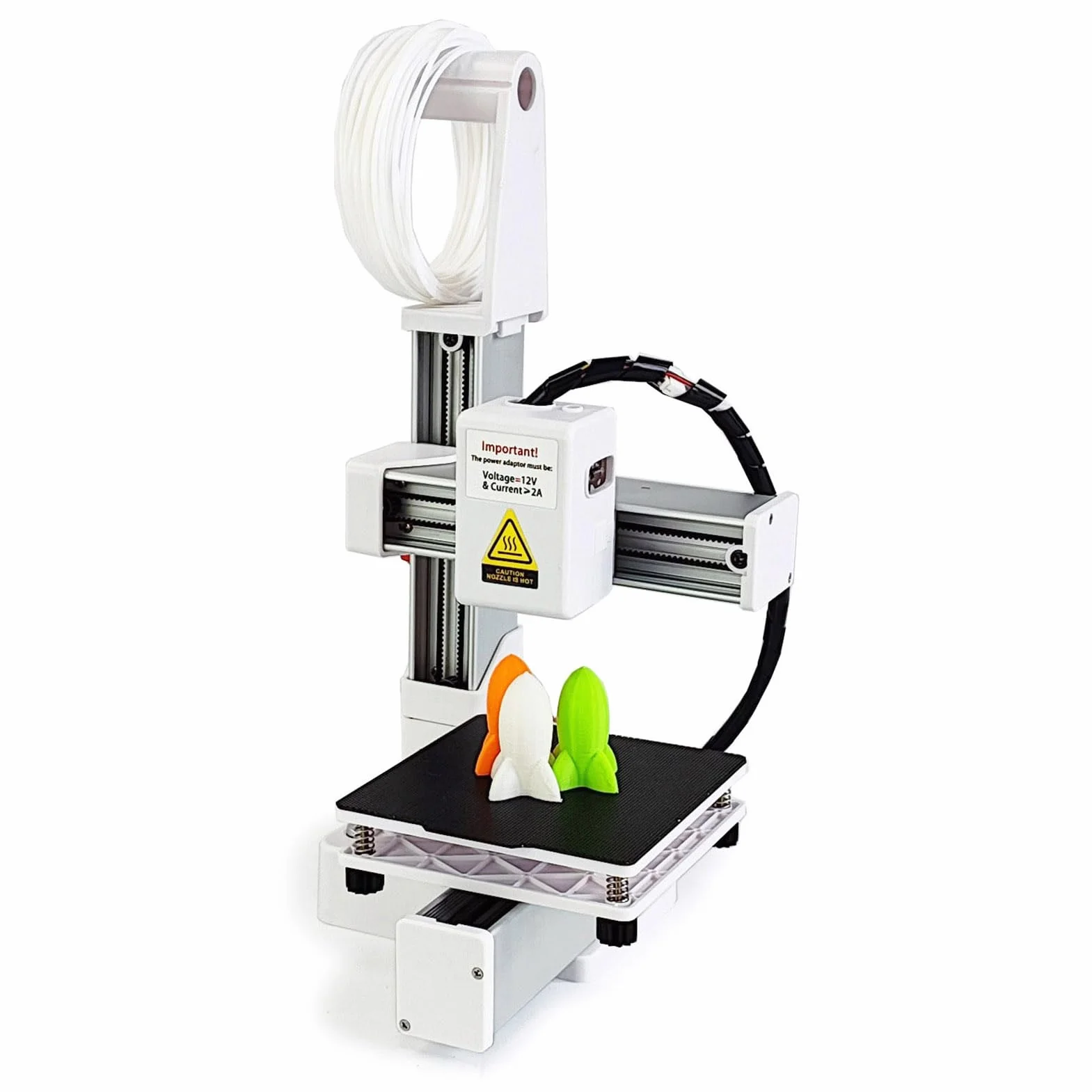 Stampante 3D ad Alta Precisione 10-40mm/s Mini Stampante 3D per Principianti e Fai da Te Supporta Filamento PLA TPU da 1,75 mm, Stampante 3D per Principianti con Dimensioni di Stampa