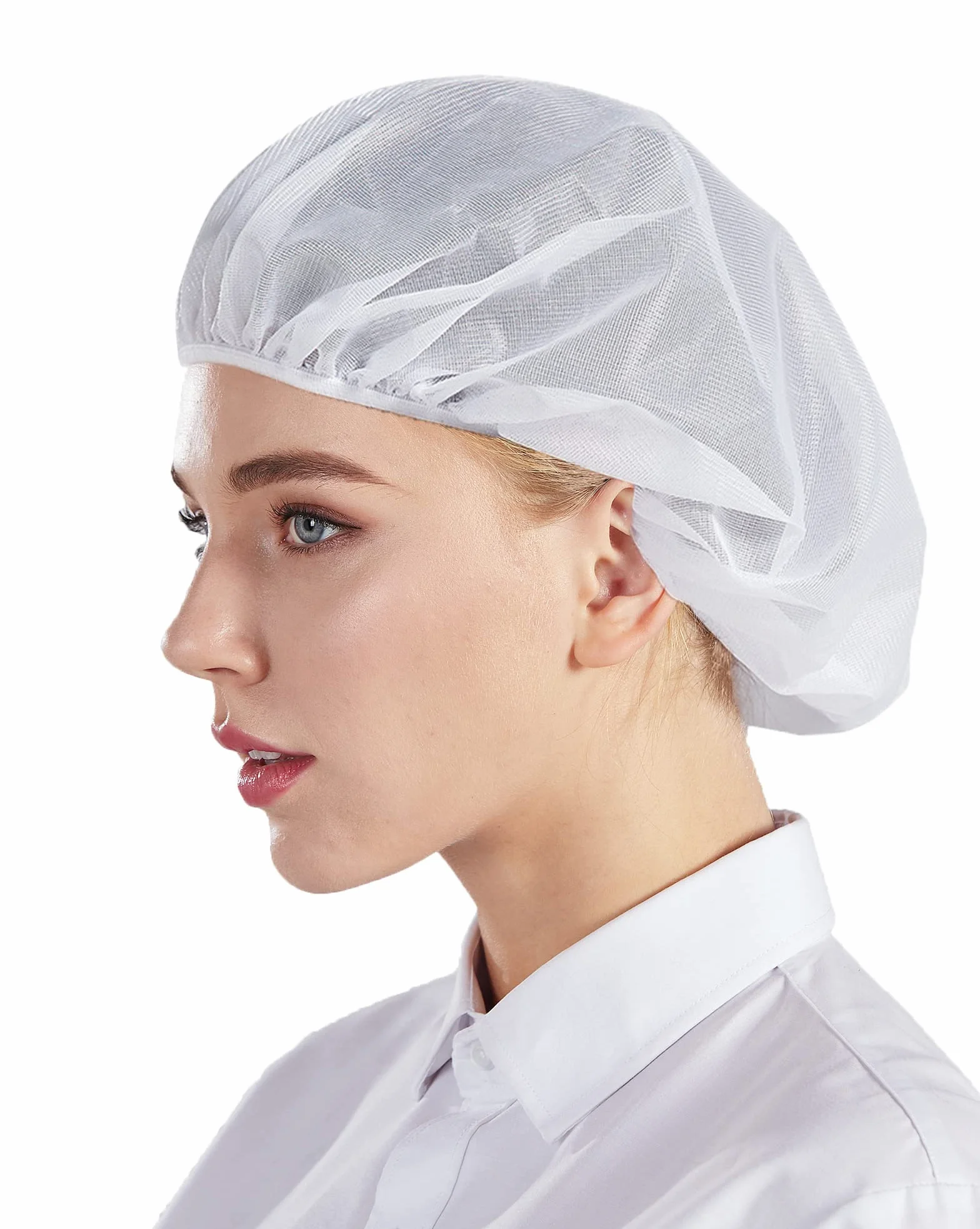 Nanxson Cappello da Cuoco Bianco Taglia Unica CF9033 Reti per Capelli Cucina