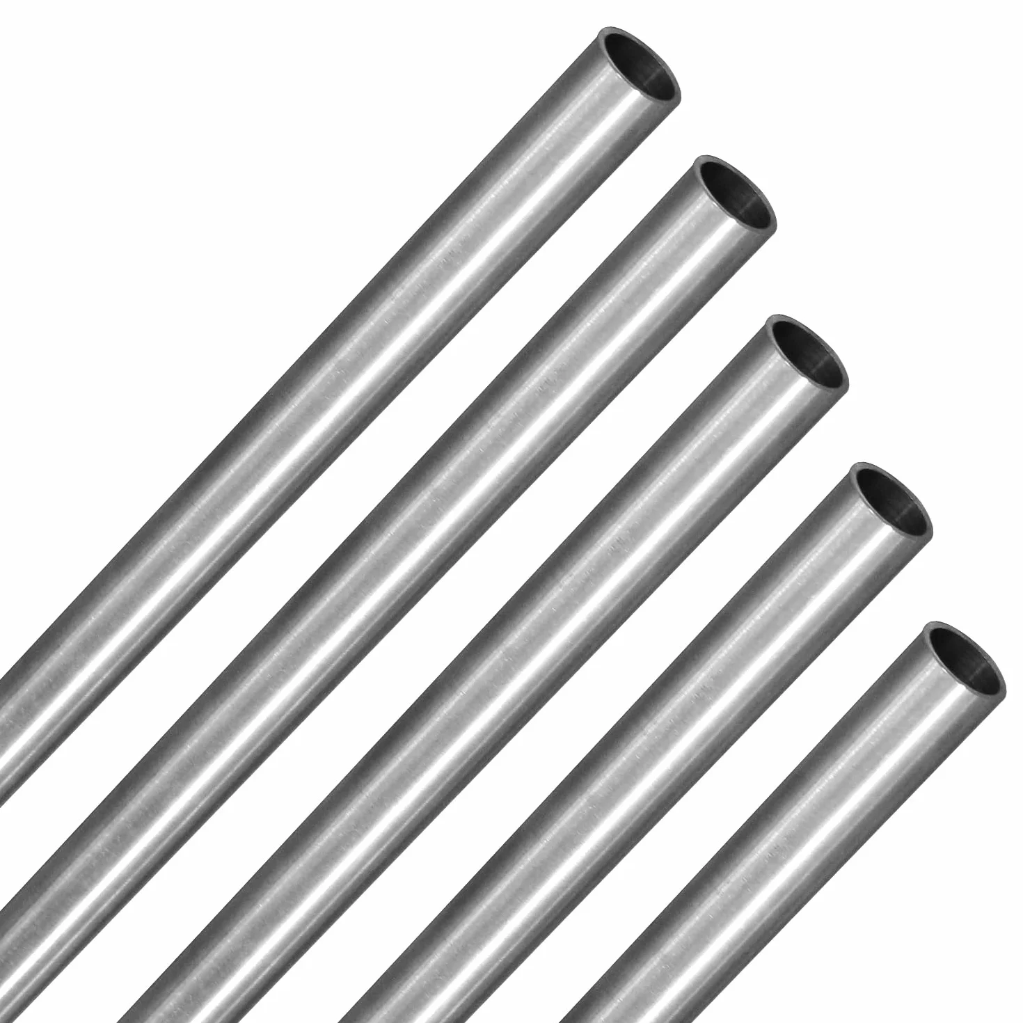Tubi in acciaio inox 304 5 pezzi diametro esterno 3 mm x spessore parete 0,5 mm x lunghezza 250 mm senza saldature