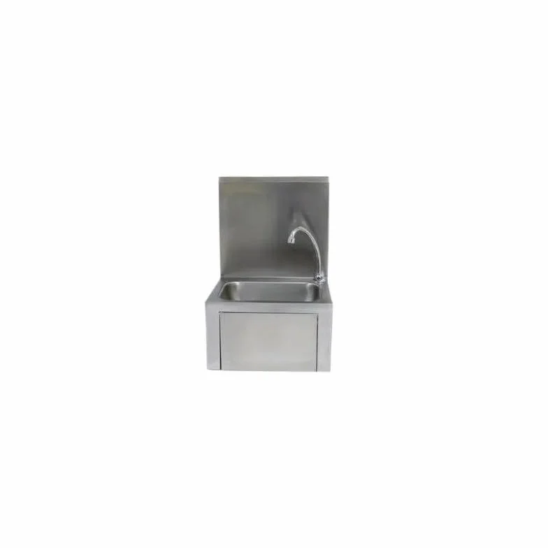 Kramer – Lavamani, Acciaio Inox con schienale completo con pulsante