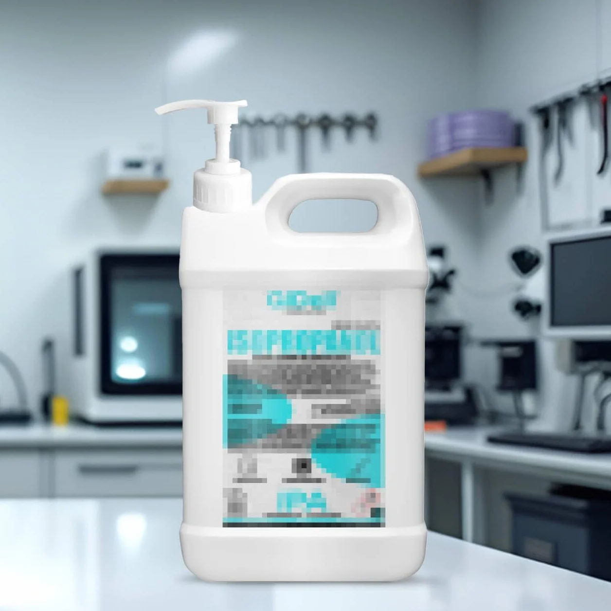 2 pezzi pompa dosatrice per isopropanolo 5,0 litri, dispenser dosatore di alcool isopropilico, un colpo corrisponde a 4 ml di detergente, pompa dosatrice di alcool IPA, per contenitore filettato 38