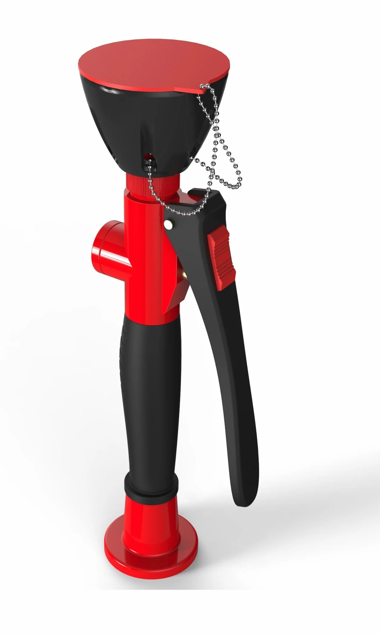 D-AR Doccia oculare d’emergenza certificata DIN 75 mm x 260 mm rosso