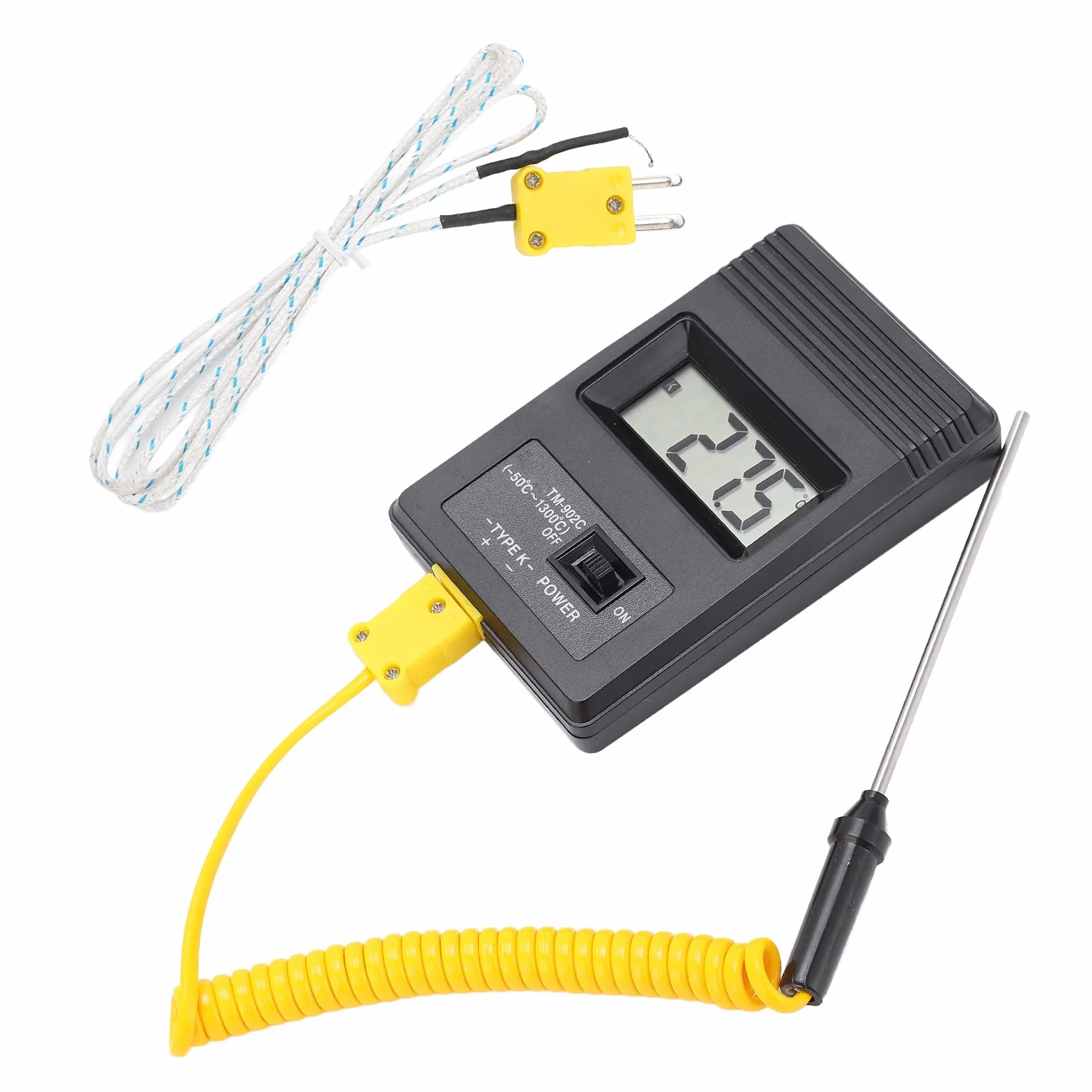 Misuratore di Temperatura Digitale Tm-902c -50~+300℃ Termometro Tipo K Sensore LCD Sonda Industriale