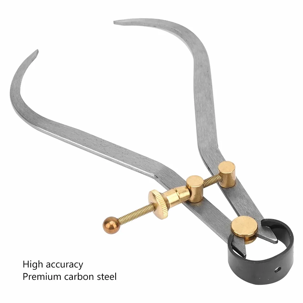 Calibro Esterno a Molla 190mm, Set Divisori per Pinza a Molla per Gambe Boomerang con Raccordo in Rame