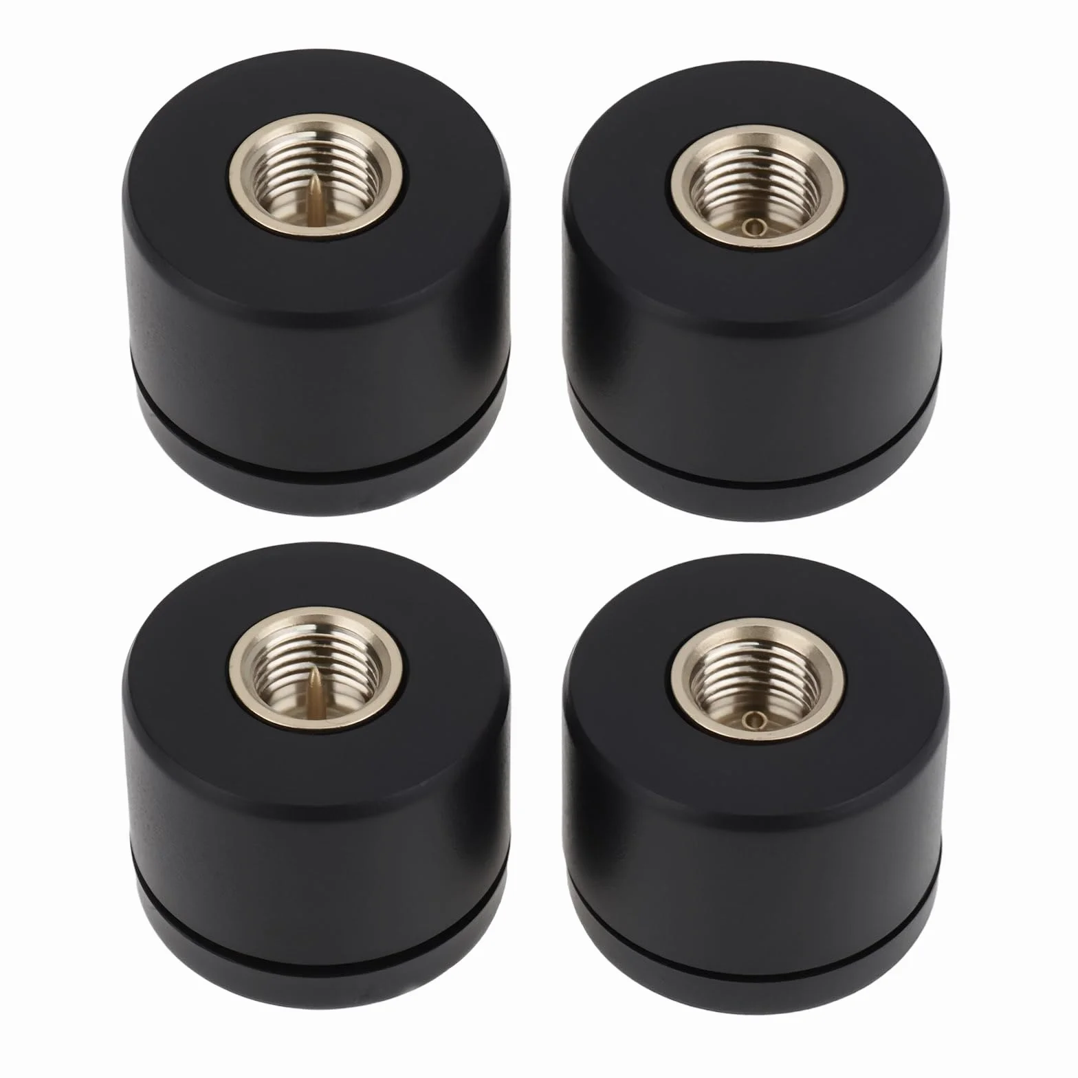 ECSiNG 4 Pezzi SMA Mini Antenna 14x18mm 2.4GHz 3dBi 50W Compatibile Con D-Link Nero