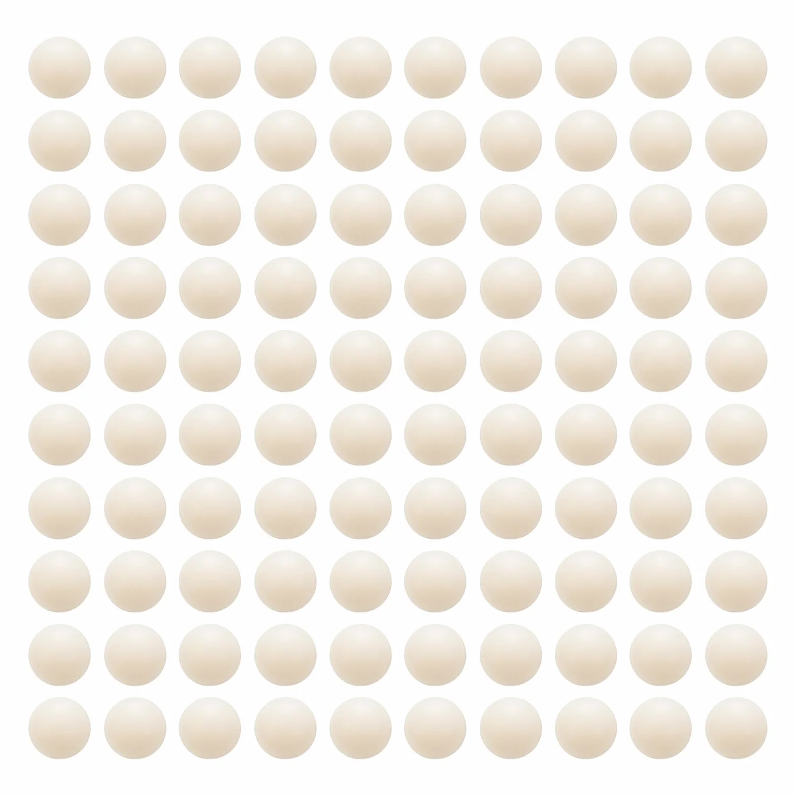 Sfere in Nylon da 6 mm, 100 Pezzi, Mini Sfere di Precisione in Plastica Solida