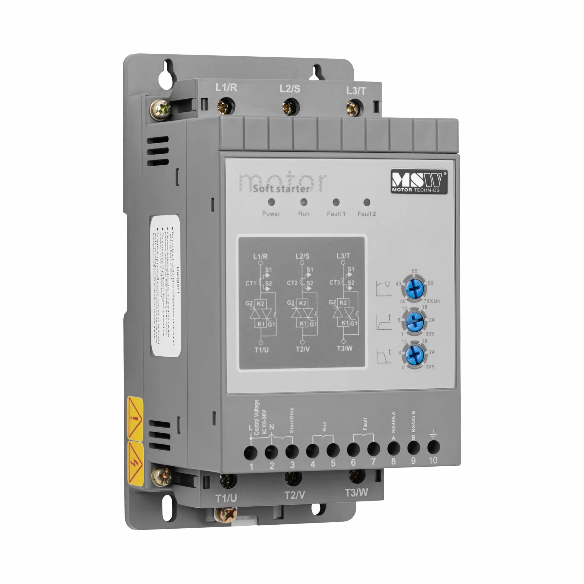 MSW Avviatore statico 400 V / 110 220 V 1,5 kW 3 A Avviatore statico per motore Soft starter Avviatori Soft-Starter