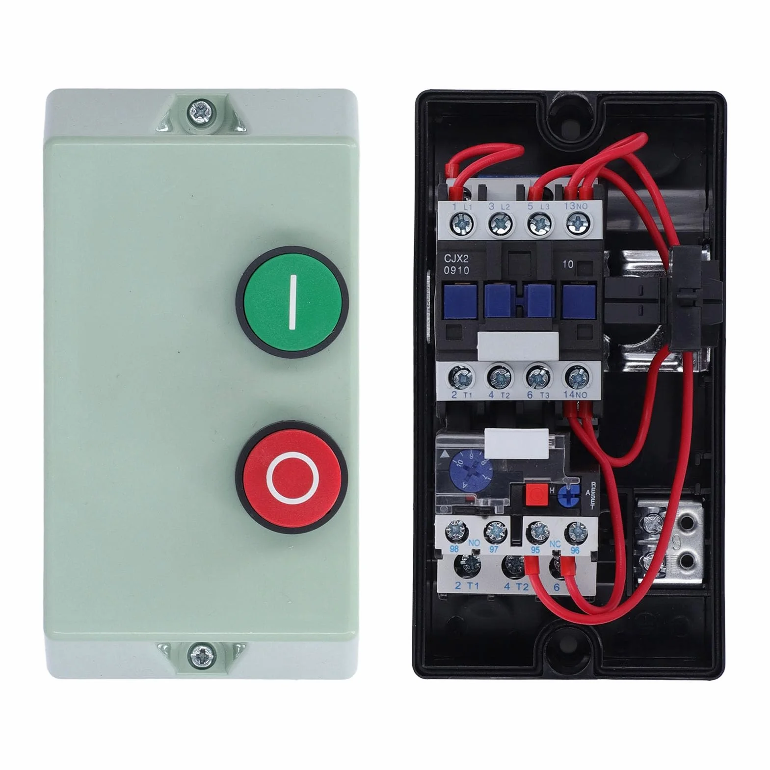 Interruttore Monofase Avviamento Motore Elettrico Magnetico IP55 Protezione Motore Impermeabile Scatola Interruttore Magnetica Monofase 220 230 V 3 Fasi 380 400 V