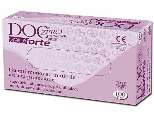 Guanti in Nitrile Senza Polvere Medi 100 Pezzi