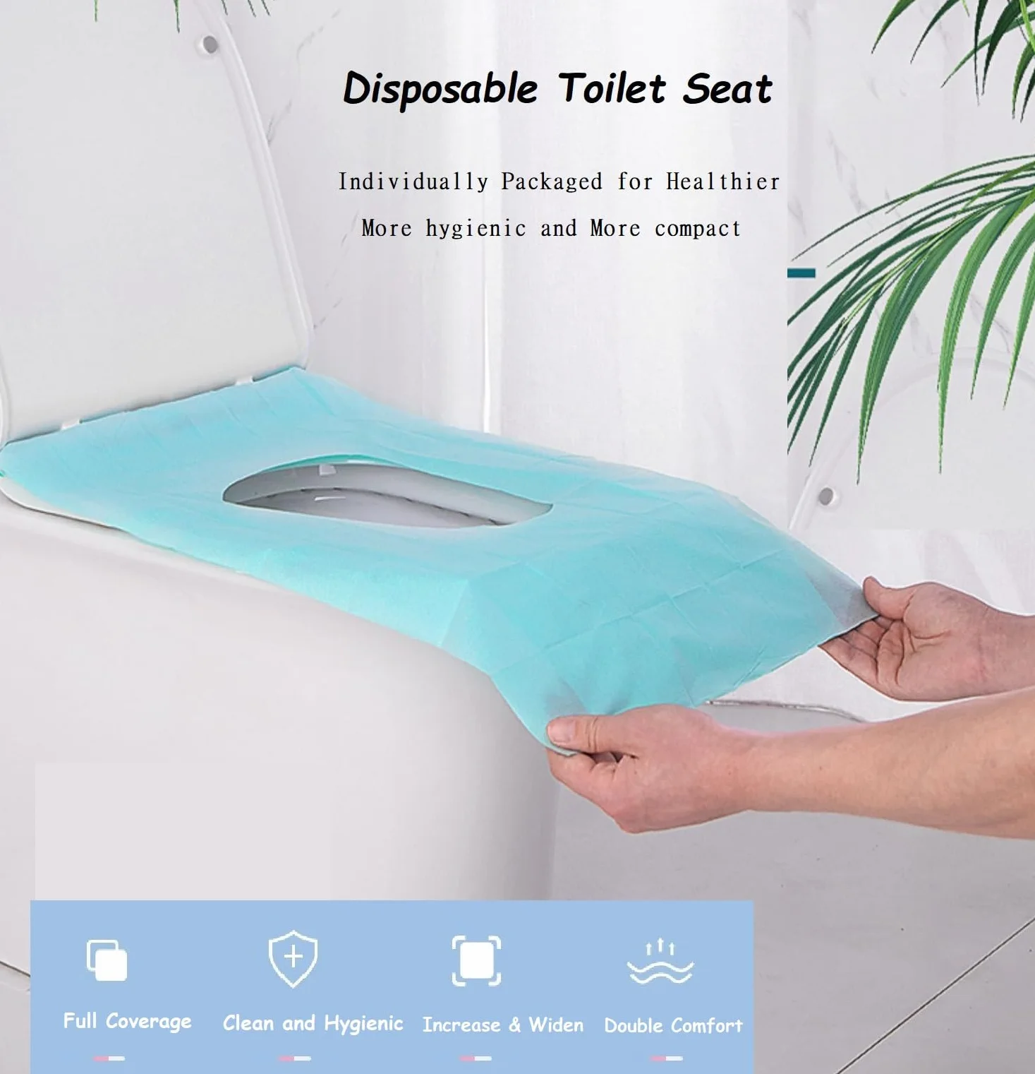 Copriwater usa e getta 30 pezzi impermeabile per bambini adulti donne incinta viaggio campeggio