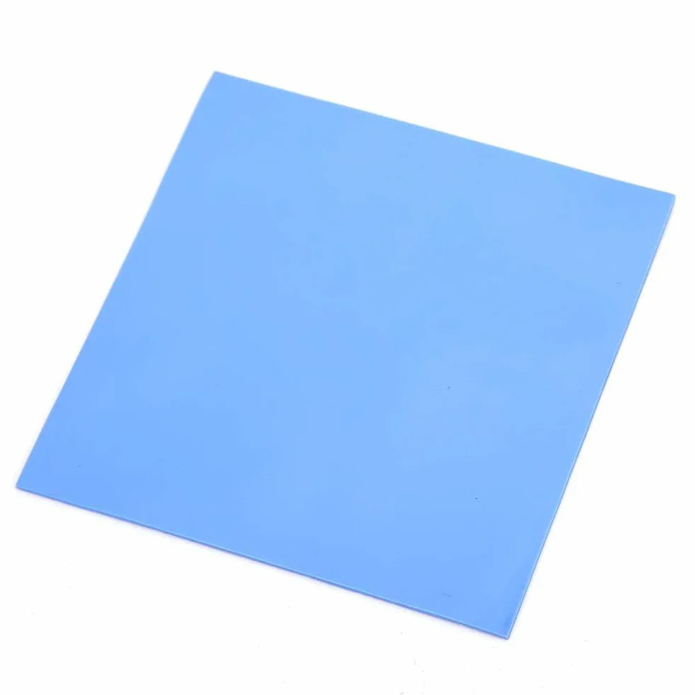 Walfront 5 pz Pad Termici in Silicone 100x100x1.5mm Alta Conducibilità Termica 6W/MK per CPU GPU Dissipazione Calore
