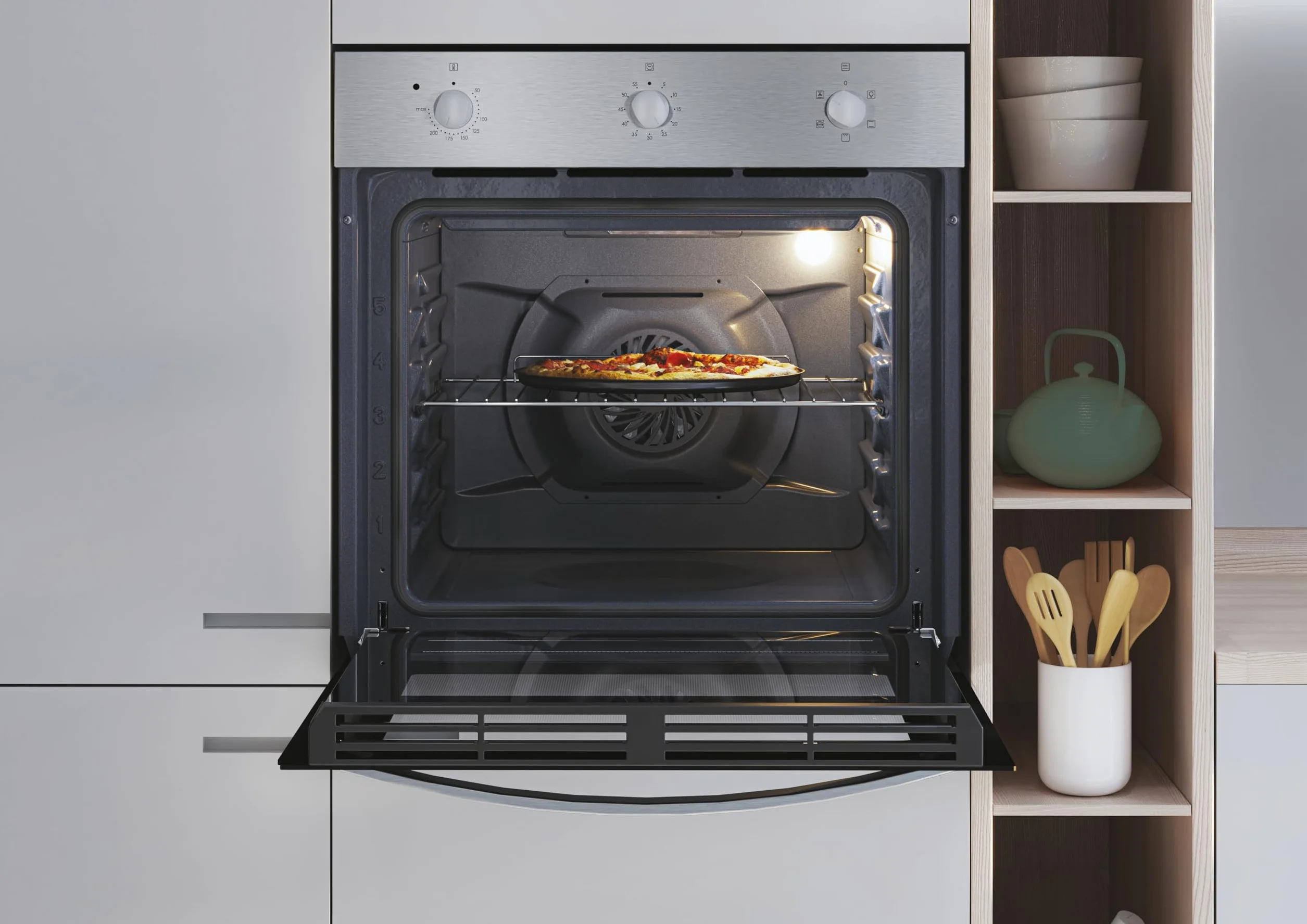 FIDC X502IT Forno Elettrico Ventilato Grill 65 Litri Inox Classe A
