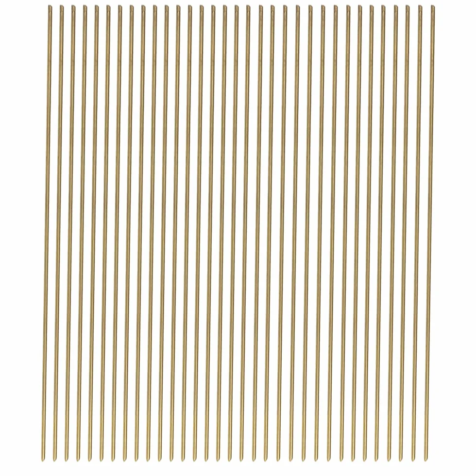 30 aste dritte rotonde in metallo ottone bar tornio barra accessori industriali per strumenti artigianali fai da te (300 mm* 1 mm)