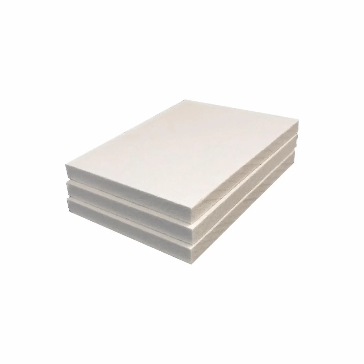 Pannello isolante termico in fibra ceramica ad alta temperatura - Confezione da 3 - for stufe a legna, caminetti e uso industriale(20X20X1Cm)