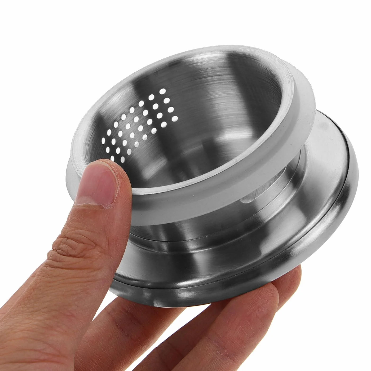 Coperchio di Ricambio per Brocca d'Acqua Resistente all'Usura, Doppio Beccuccio Versatore in Acciaio Inox, Adatto a Brocche di Vetro per Cucina e Bar