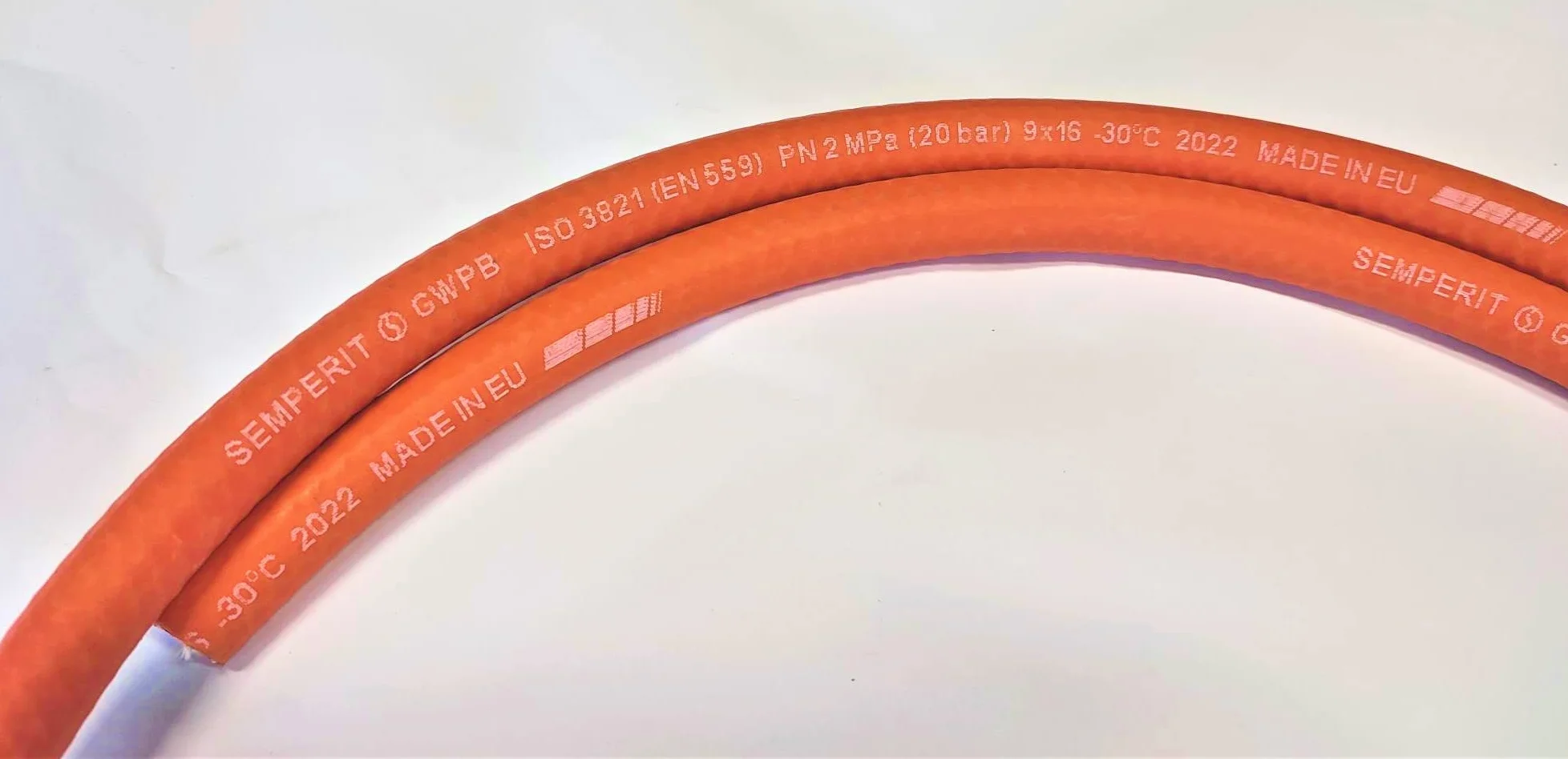 Tubo per Gas Propan Butan 25m 20bar Ø9mm Raccordo Rapido -30°C