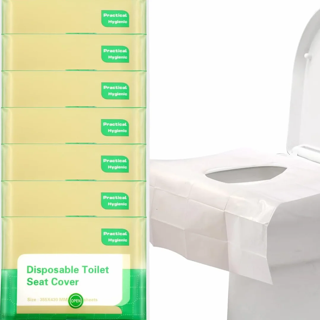 Copriwater Usa e Getta Biodegradabili Viaggio Coprisedile Carta per Adulti Bambini WC Hotel Bagni Pubblici
