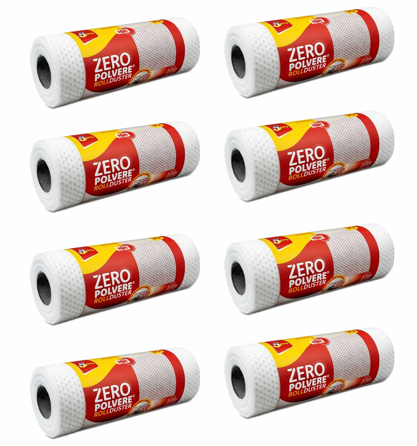 SUPERFIVE, Roll Duster, Catturapolvere in Rotolo da 30 Strappi, Panno Cattura Polvere, Trama a Rete Potenziata (8)