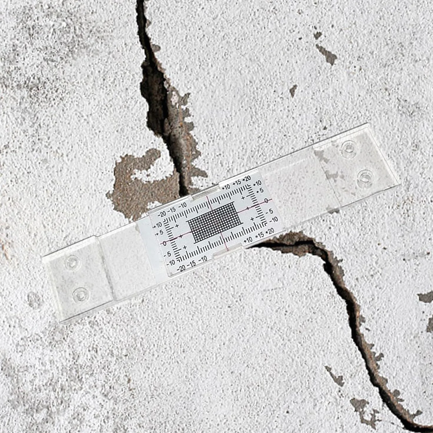 Crack Gauge Monitor Manuale per Misurazione Lesioni e Crepe Muratura 3 Set
