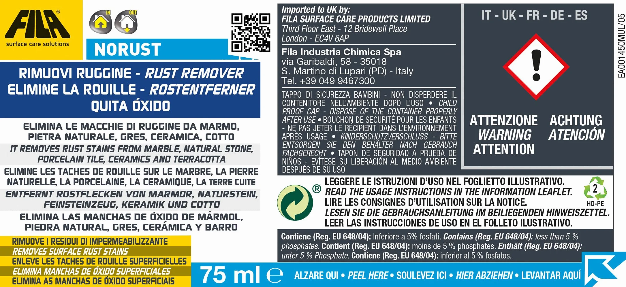 FILA Smacchiatore Surface Care 75 ml