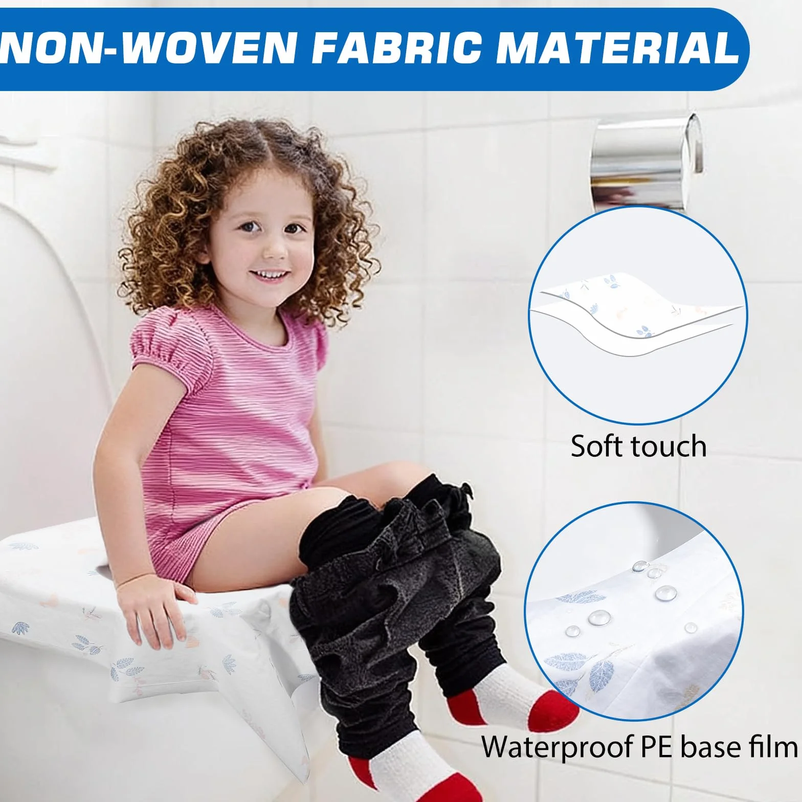 Zorplex Copriwater Usa e Getta 20 Pz Housses WC Monouso Impermeabili per Bambini e Adulti Portatili
