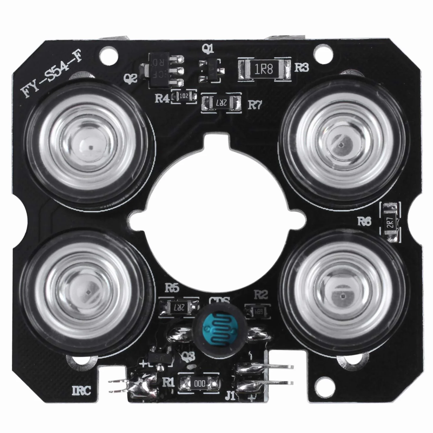 4 Array IR LED Spot Light Infrarossi per Telecamere CCTV Visione Notturna 52mm