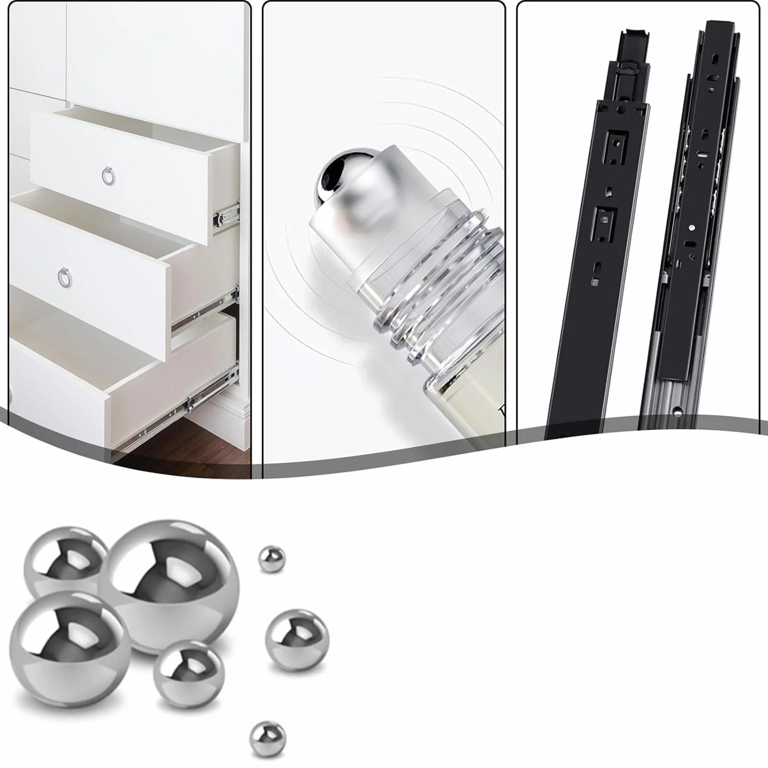 620 Pz Sfere Acciaio Cuscinetto Bici, Sfere Acciaio Inossidabile, Cuscinetti a Sfera in Acciaio, Acciaio Inox Cuscinetti, Per pezzi di ricambio di ruote di bicicletta, 1-8 mm (12 misure)