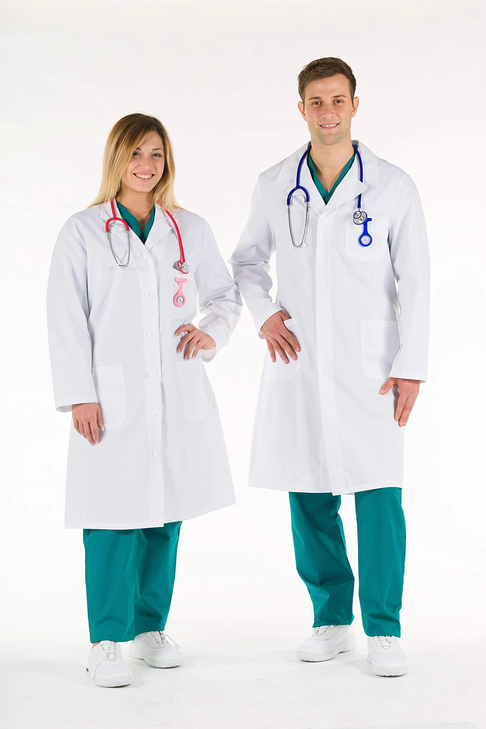 Gima Camice Bianco da Donna 100% Cotone Taglia EU 42 per Medici e Studenti
