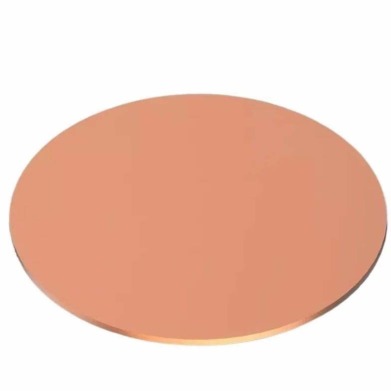 1PC T2 Disco di rame Diametro 10mm a 300mm Piastra rotonda di rame puro Lamiera circolare Spessore 0,3mm a 1,6mm(0.5x150mm)
