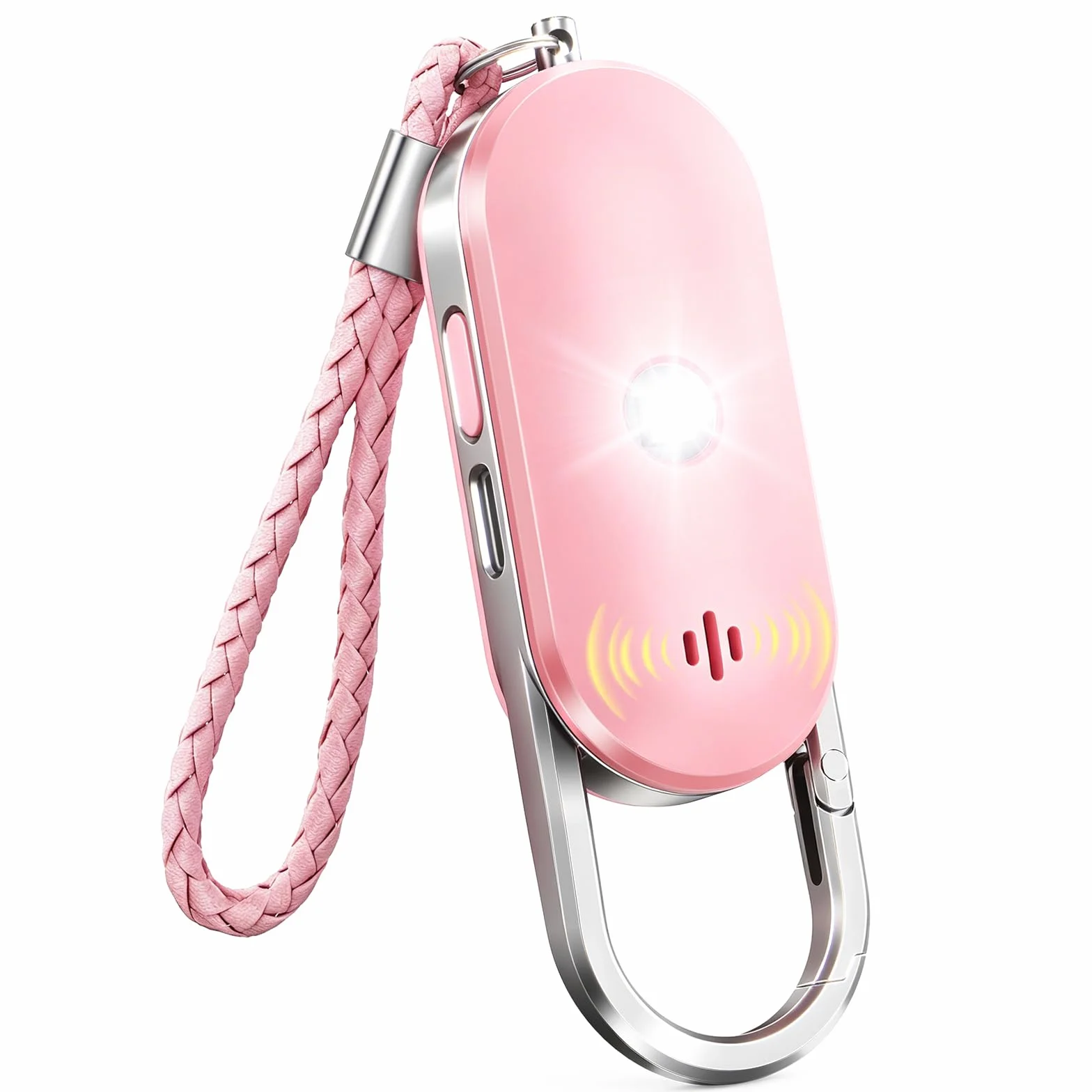 ISEYOU Allarme Personale Antiaggressione, Allarme 130dB Ricaricabile Sirena con LED Luce Stroboscopica Portachiavi Difesa Personale - Dispositivo di Sicurezza di Emergenza per Donne/Bambini/Anziani