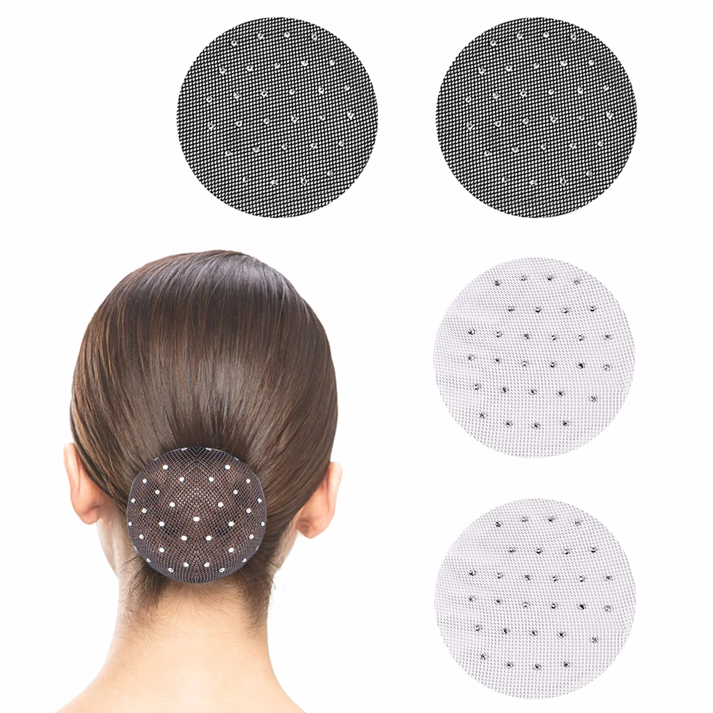 Reti per Capelli Marroni Invisibili Stretch per Balletto Danza