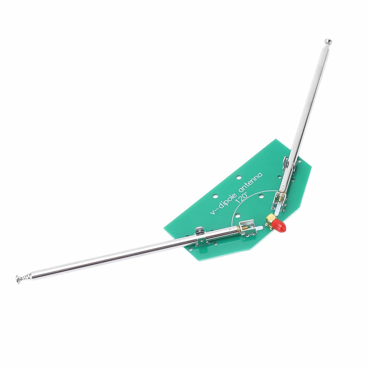 Antenna Dipolo Telescopica V Lunghezza 97 Cm Frequenza Regolabile 78M-415 MHz Interfaccia SMA Femmina Contatti in Lega D'argento per Applicazioni Aeronautiche