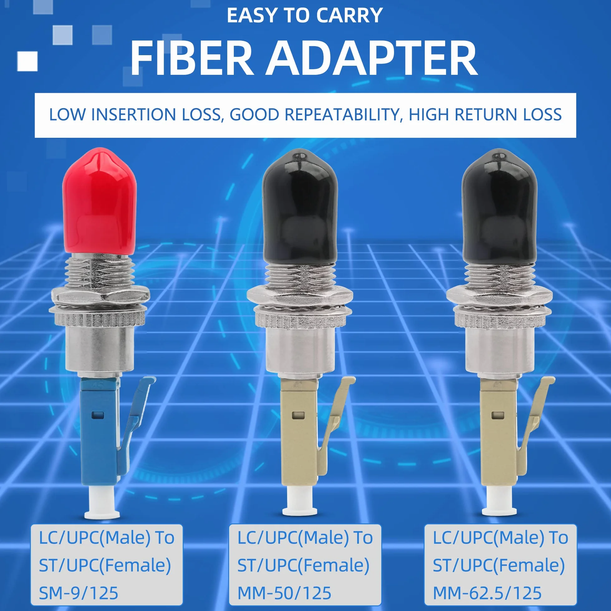 LC Maschio a ST Femmina Adattatori Singolo Modo Flangia Multimodale Accoppiatori Combinazione Ibrida Testa di Conversione Connettori Fibra Ottica