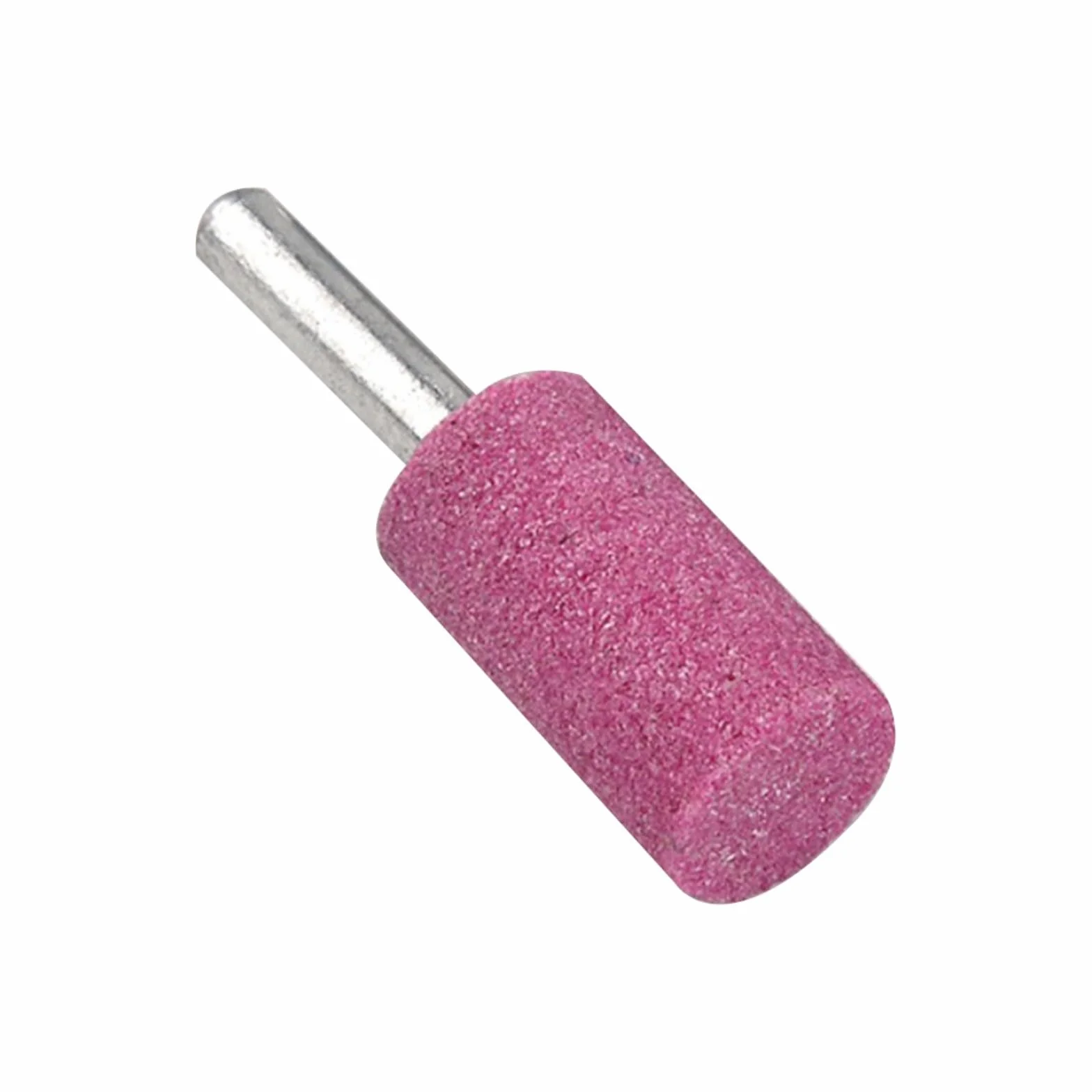 5 cilindri in pietra abrasiva con gambo da 6 mm per rettifica di utensili rotanti, teste in corindone cromato in diverse dimensioni, ideali per legno di giada, metallo per lucidatura stampi