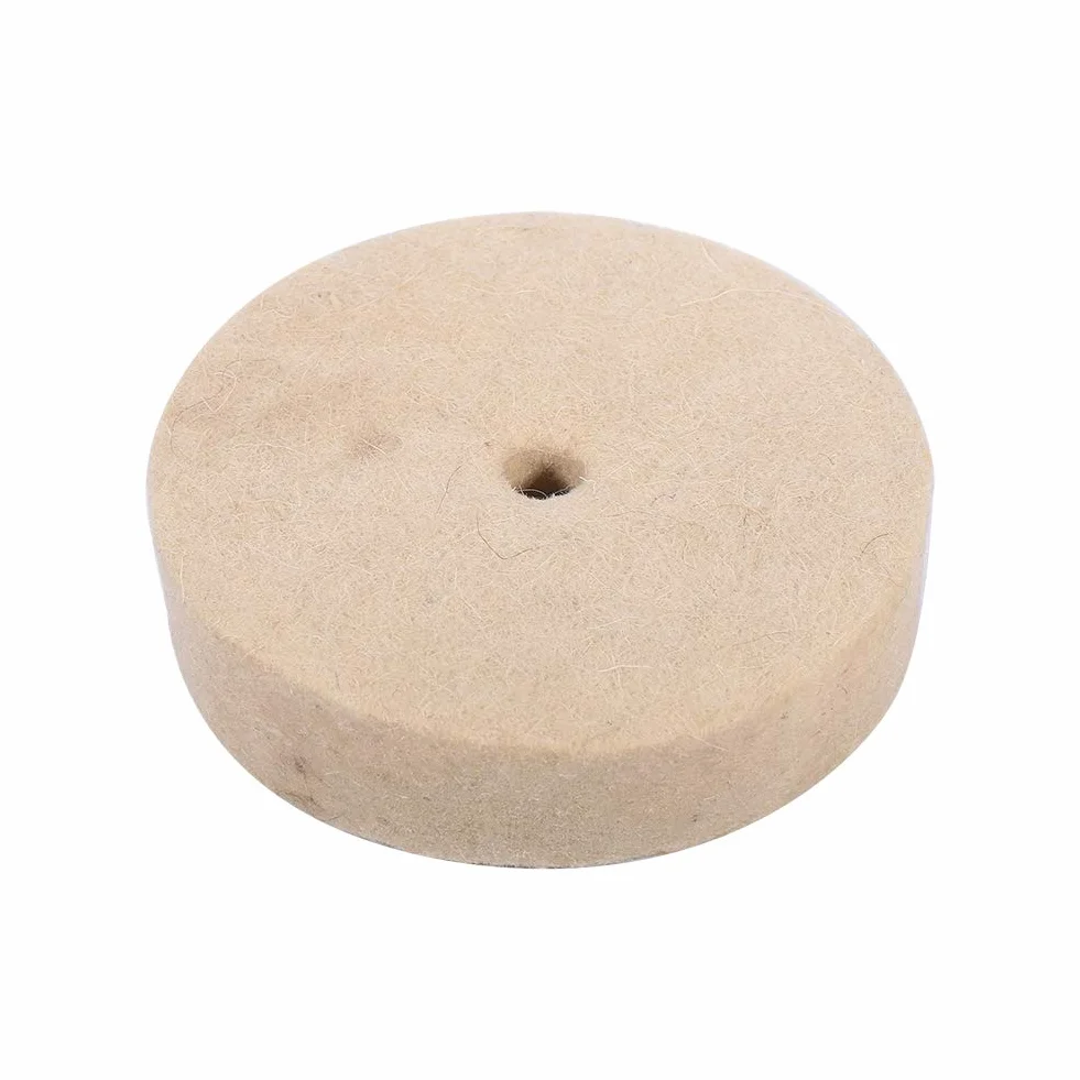 GOTOTOP Ruote di Lucidatura in Feltro 4 Pollice 100x25mm Morbido Disco Lana