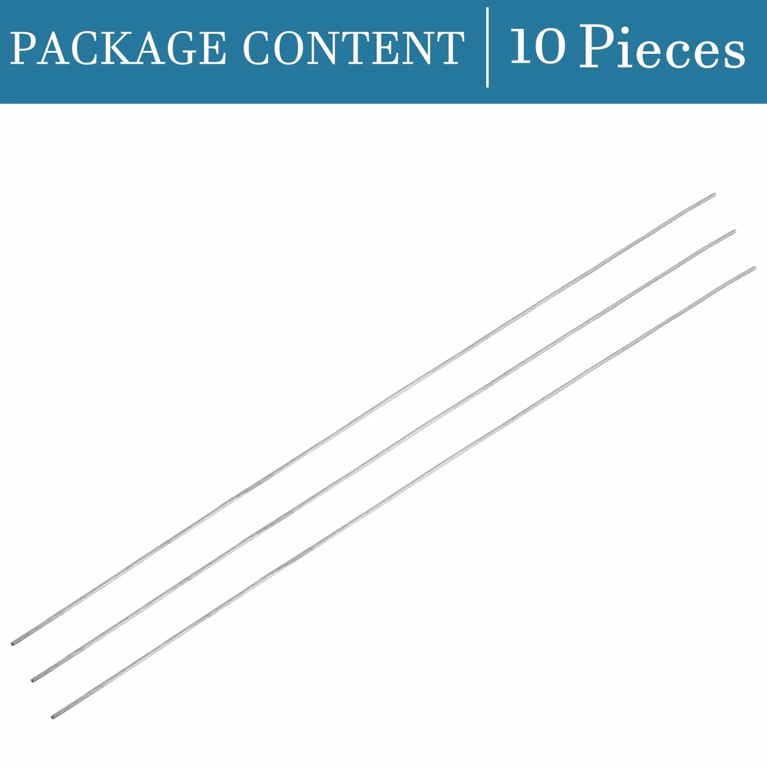 QUARKZMAN 300mm x 1mm Acciaio Inox 304 Aste Lineari Rotonde 10pz
