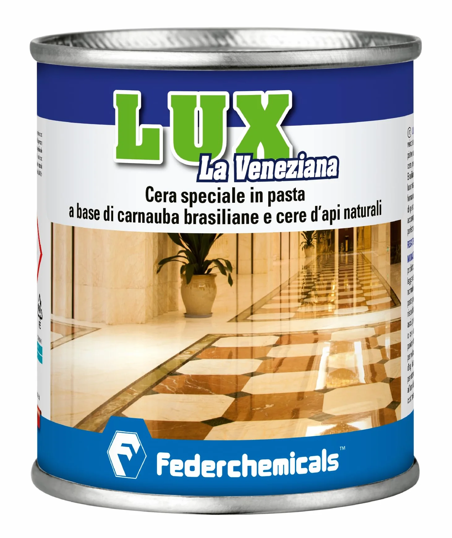 Cera LUX La Veneziana Federchemicals per Marmi e Graniti 1LT Lucentezza e Protezione Duratura