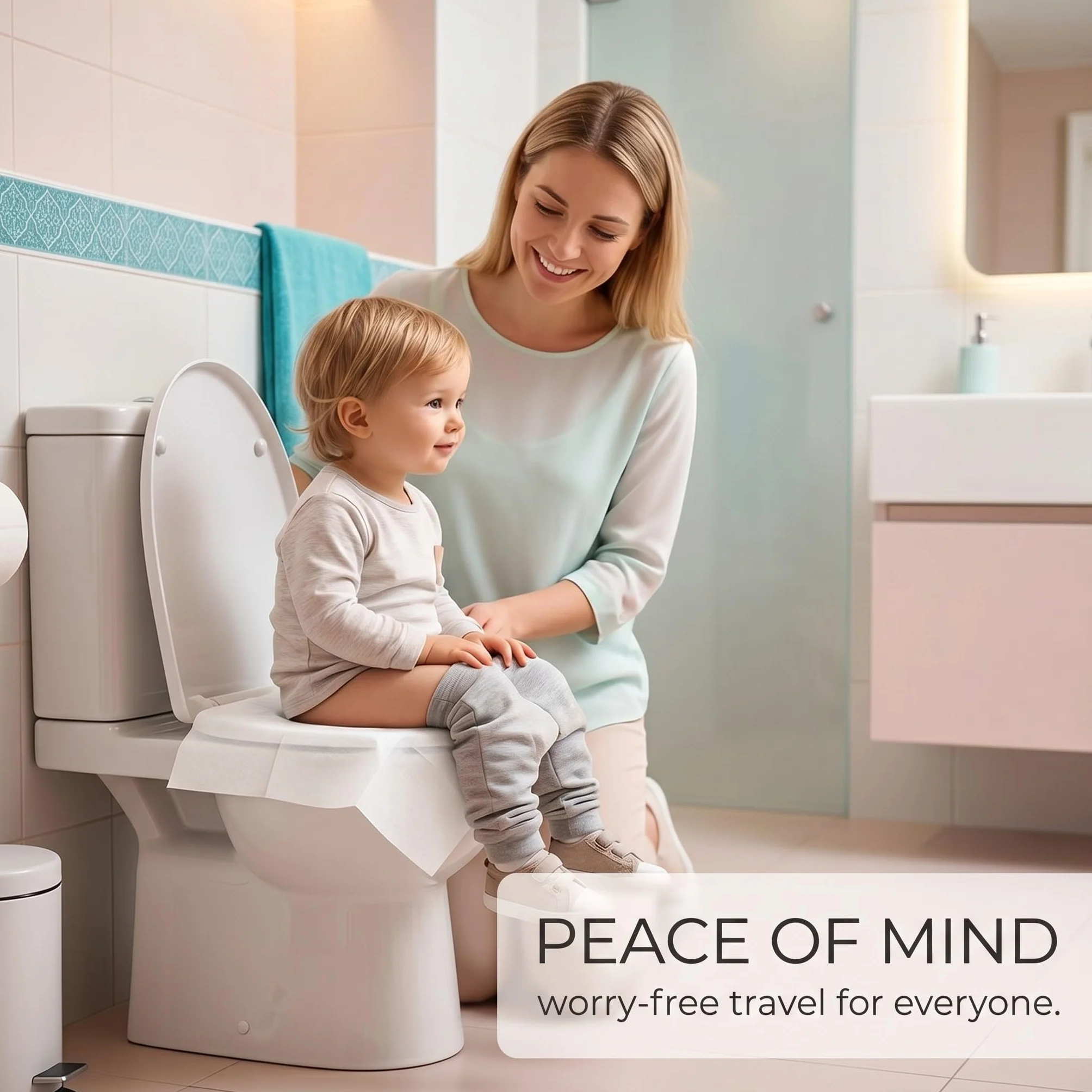 Copriwater Usa E Getta 40 Pezzi Coprisedili Wc Bianchi Biodegradabili Protezione Igienica Per Viaggi E Bagni Pubblici
