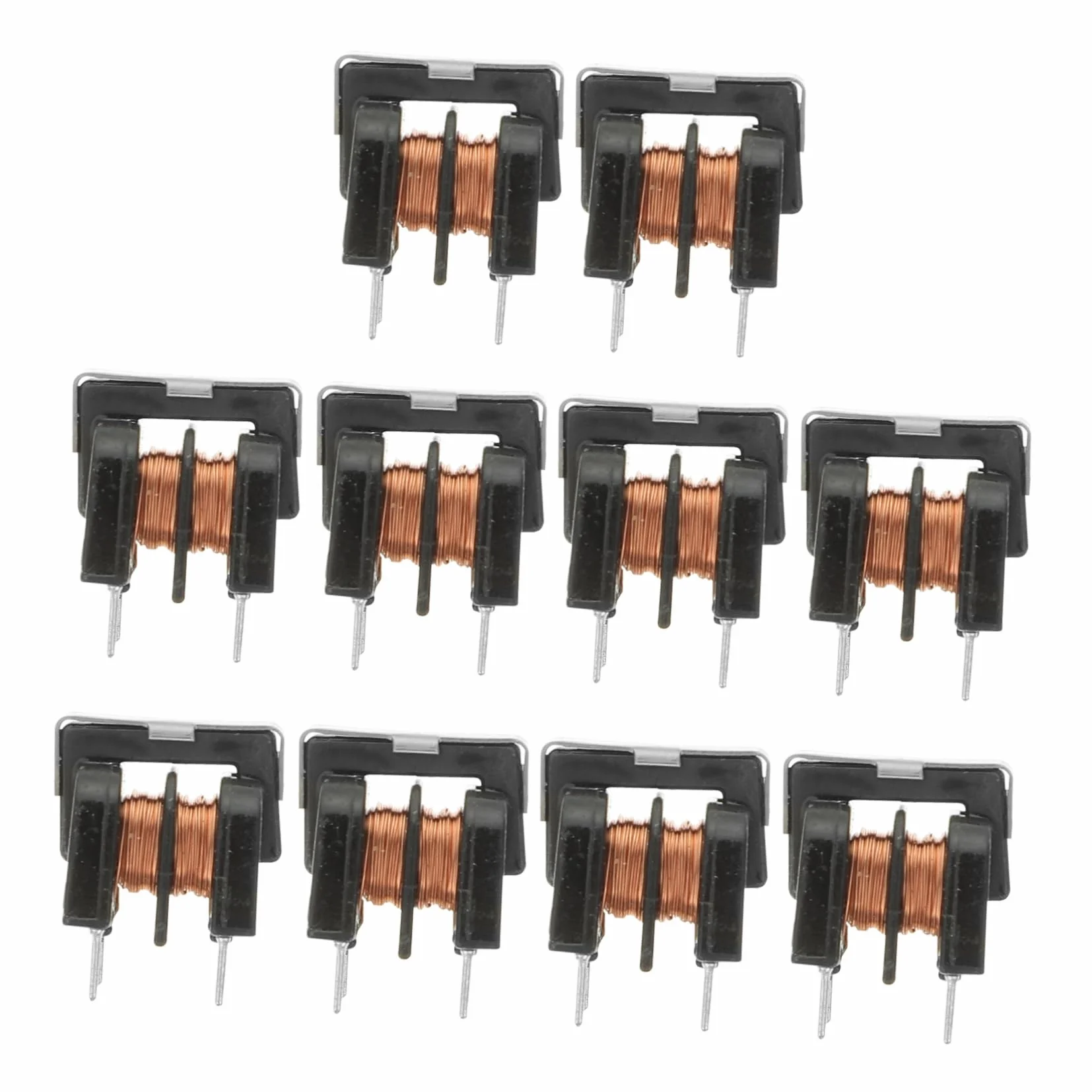 ULTECHNOVO Filtro Induttore di Modo e Alta Efficienza Uu9.8 Pitch 7x8mm 10mh Resistenza alla Corrosione 10 Pezzi in Plastico e Metallo Nero per Applicazioni Industriali