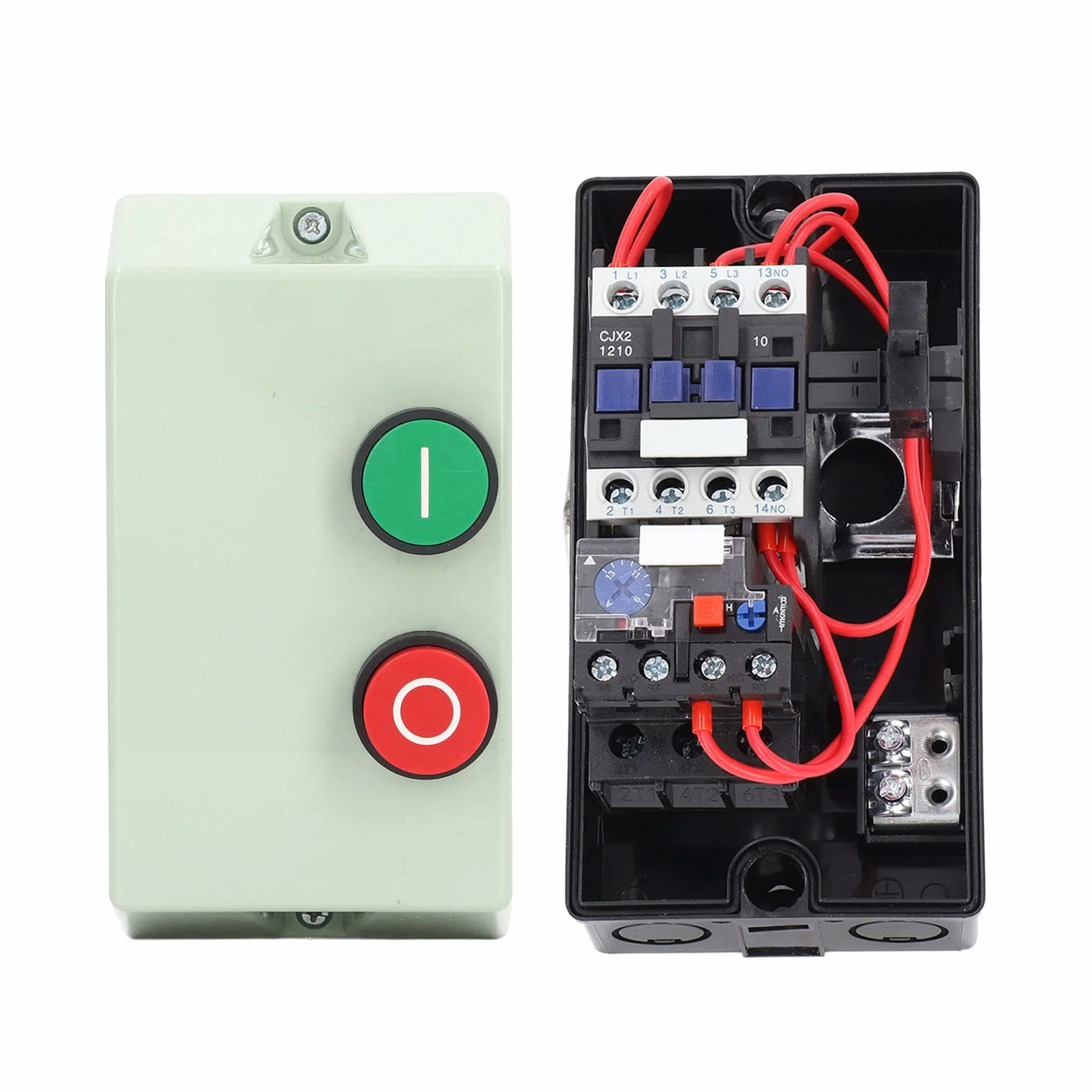 LE1D12M7 Avviatore magnetico Monofase impermeabile 220/230 V Interruttori di controllo avviamento motore Convertitori trifase 380/400 V Scatola interruttore magnetica ignifuga